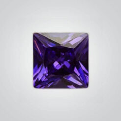 Cubic Zirconia Violet, Square