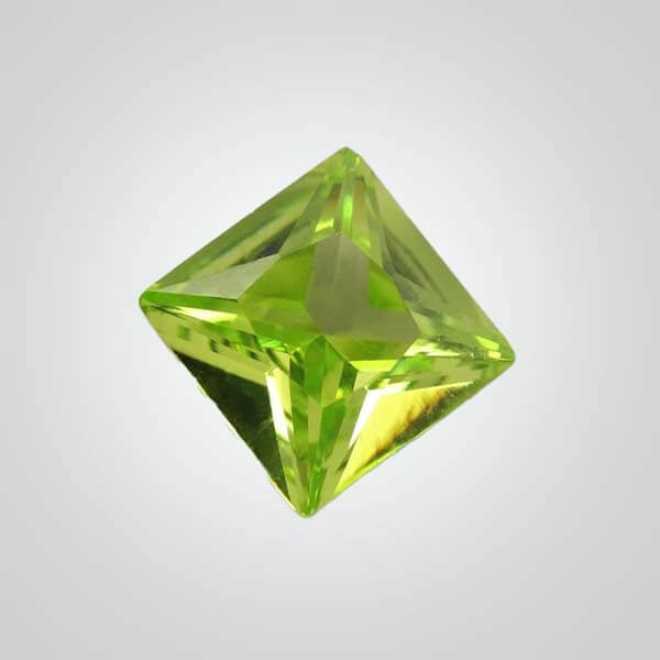 Cubic Zirconia Apple Green, Square