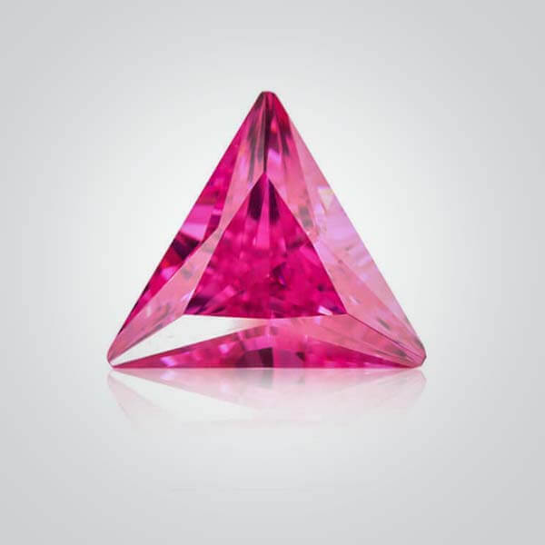 Cubic Zirconia Pink, Triangle