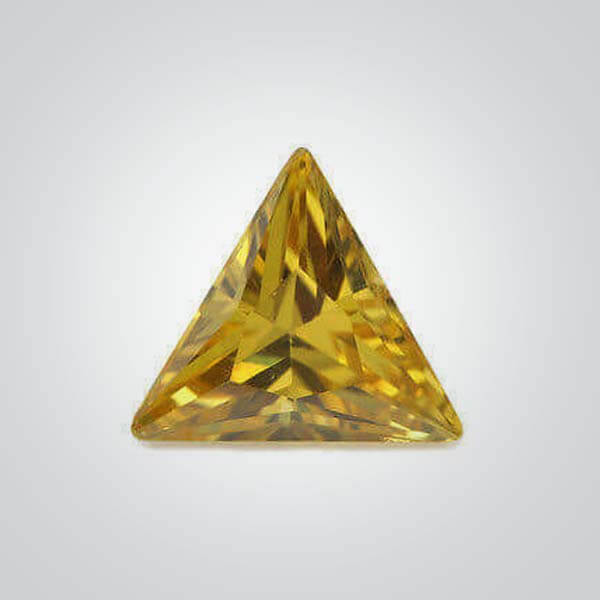Cubic Zirconia Yellow, Triangle
