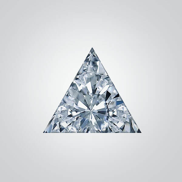 Cubic Zirconia White Diamond 6A, Triangle