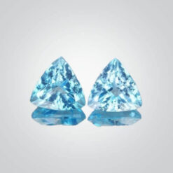 Cubic Zirconia Blue Topaz, Trillion
