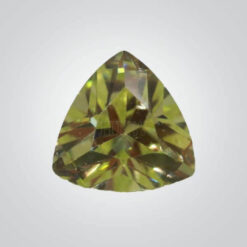 Cubic Zirconia Peridot, Trillion