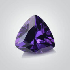 Cubic Zirconia Amethyst, Trillion