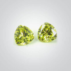 Cubic Zirconia Apple Green, Trillion