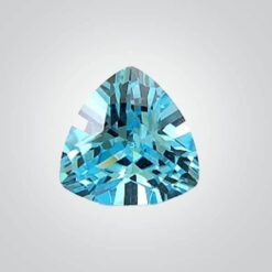 Cubic Zirconia Aquamarine, Trillion
