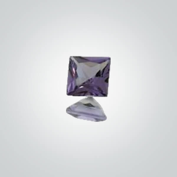 Synthetic Gemstones Simulated Alexandrite# 46, Square