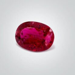 Lab Created Hydrothermal Rubellite, Asscher