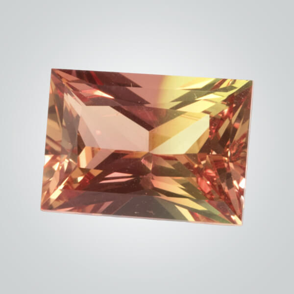 Bi-Color Yellow/Orange Sapphire, Triangle