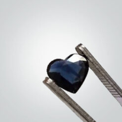 Lab Created Blue Sapphire# 35 (Dark), Heart