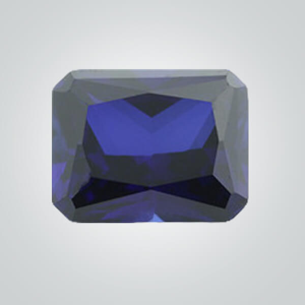 Synthetic Gemstones Blue Sapphire# 35 (Dark), Octagon