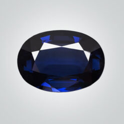 Lab Created Blue Sapphire# 35 (Dark), Oval