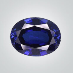Lab Created Blue Sapphire# 33 (Light), Oval