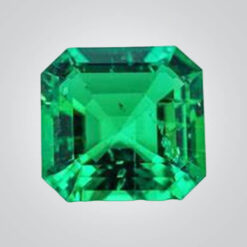 Lab Created Colombian Emerald (Inclusions), Asscher