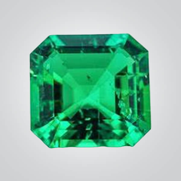 Lab Created Colombian Emerald (Inclusions), Asscher