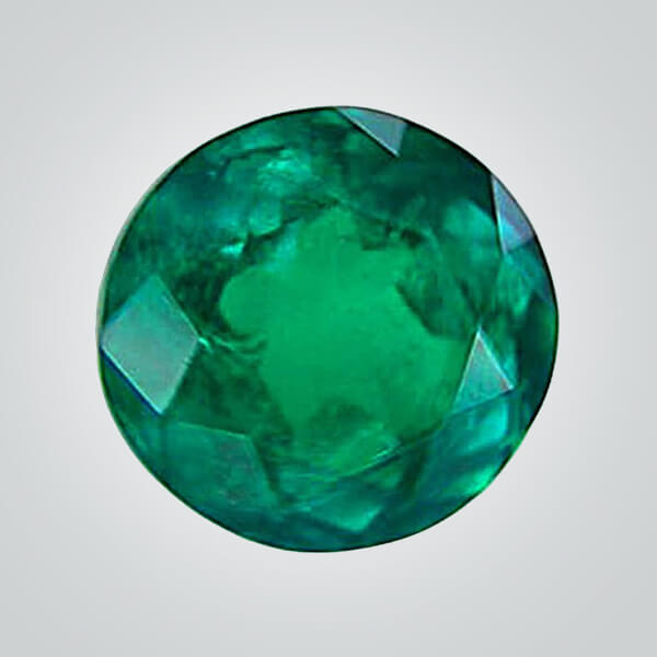 Synthetic Gemstones Colombian Emerald (Inclusions), Round