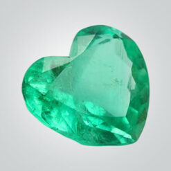 Lab Created Colombian Emerald (Inclusions), Heart