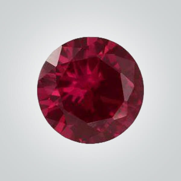Lab Created Dark Ruby# 7, Round