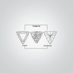 Lab Created Dark Ruby# 7, Triangle