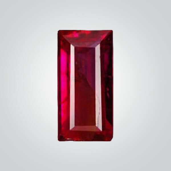 Lab Created Dark Ruby# 7, Baguette