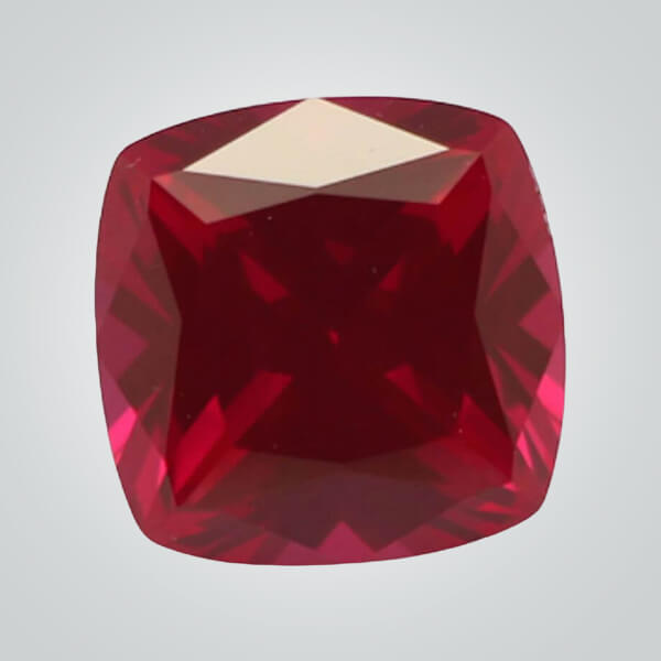 Lab Created Dark Ruby# 7, Cushion