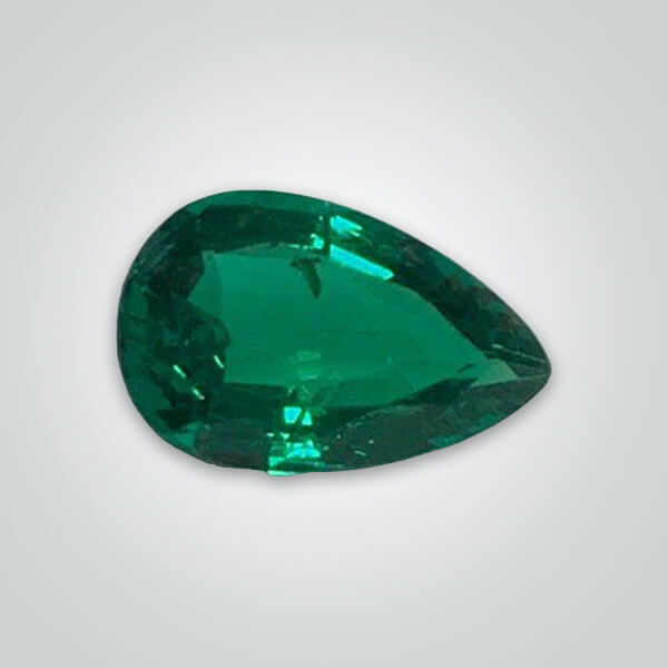Synthetic Gemstones Emerald (Inclusion), Pear