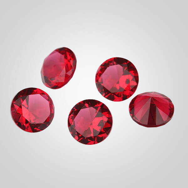 Red Glass Gemstones