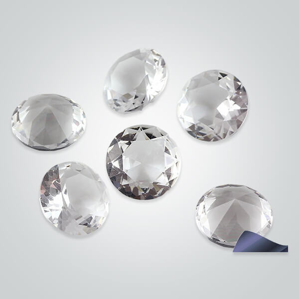 White Glass Gemstones