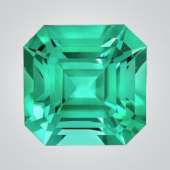 Lab Created Hydrothermal Colombian Emerald, Asscher