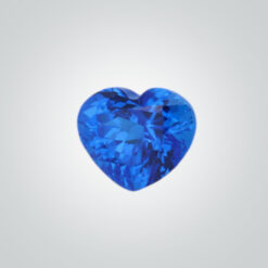 Synthetic Gemstones Pulled Czochralski Blue Spinel, Heart