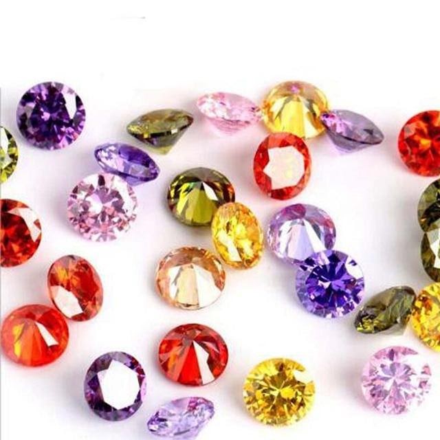 Cubic Zirconia Multi-Color mixed lot Normal