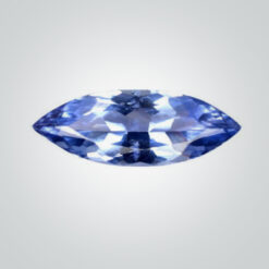 Lab Created Pulled Czochralski Cornflower Blue Sapphire, Marquise