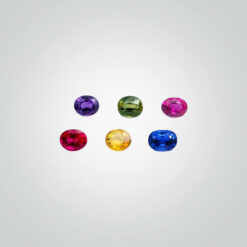 Synthetic Gemstones Multi-Color Mixed Lot Corundum & Spinel, Oval