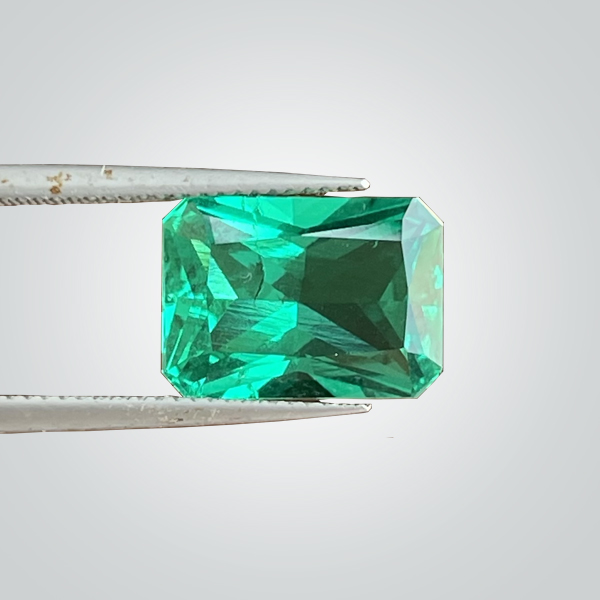 Synthetic Gemstones Hydrothermal Colombian Emerald, Octagon Radiant