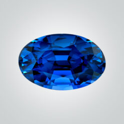 Synthetic Gemstones Pulled Czochralski Blue Spinel, Oval