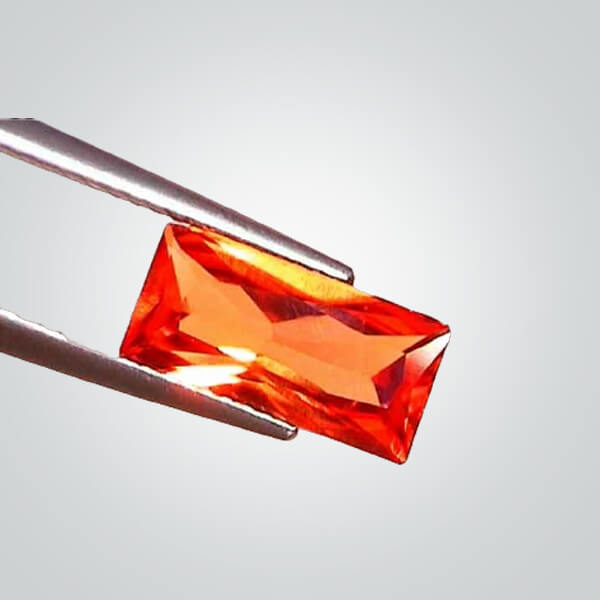 Lab Created Padparadscha# 55, Baguette