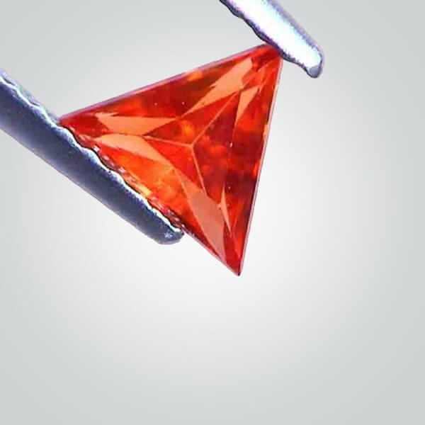 Lab Created Padparadscha# 55, Triangle