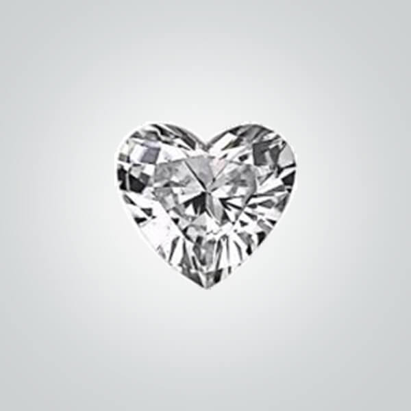 Lab Created Padparadscha# 55, Heart