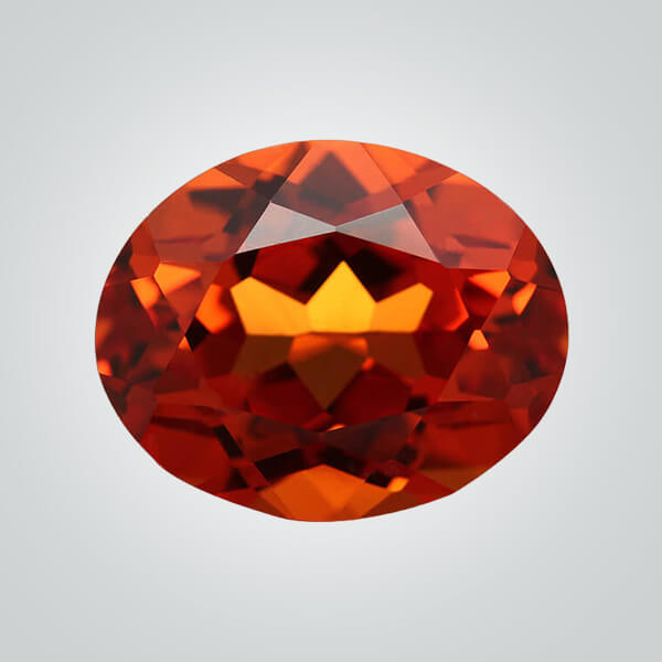 Lab Created Padparadscha# 55, Oval