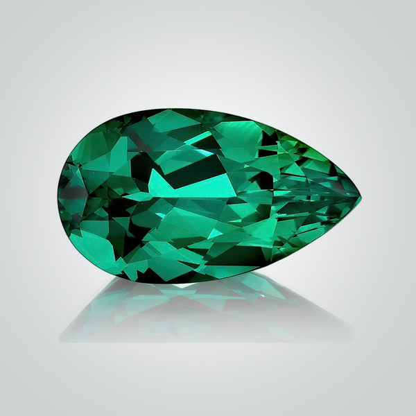 Synthetic Gemstones Hydrothermal Colombian Emerald, Pear