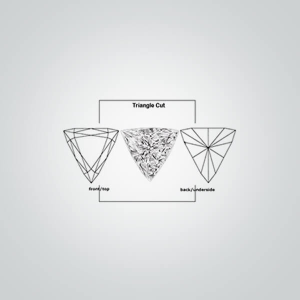 Lab Created Pink Sapphire# 3 (Dark), Triangle