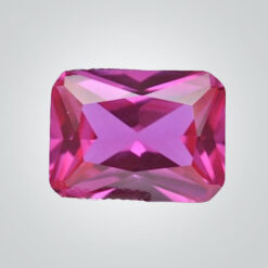 Lab Created Pink Sapphire# 3 (Dark), Octagon