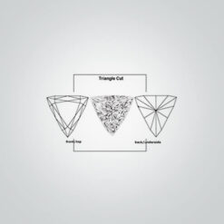 Lab Created Pink Sapphire# 1.5 (Light), Triangle
