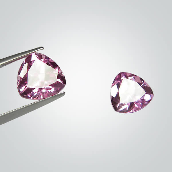 Lab Created Pink Sapphire# 1.5 (Light), Trillion