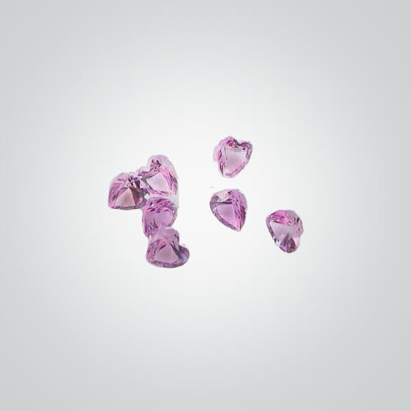 Lab Created Pink Sapphire# 1.5 (Light), Heart