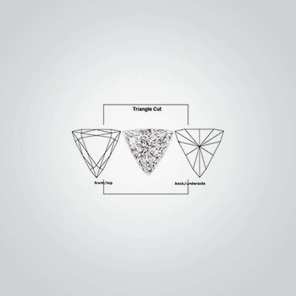 Lab Created Pink Sapphire# 2 (Medium), Triangle
