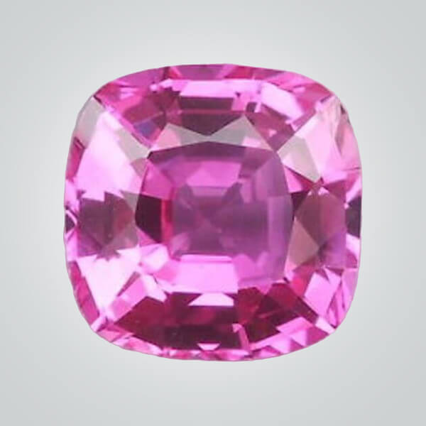 Synthetic Gemstones Pink Sapphire# 2 (Medium), Cushion