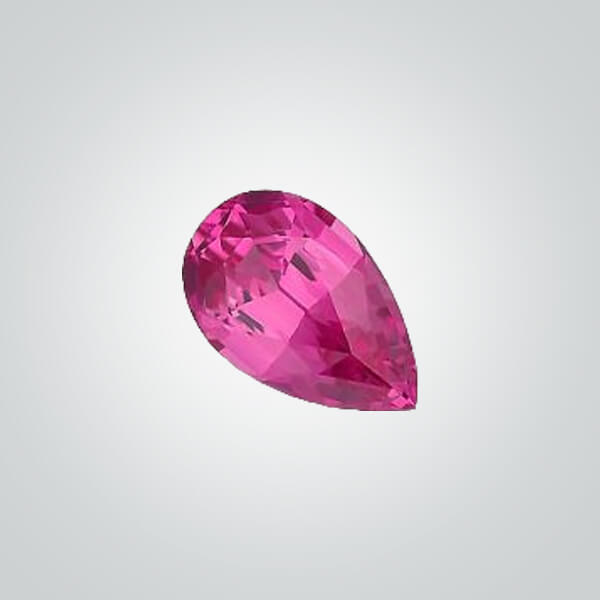 Lab Created Pink Sapphire# 2 (Medium), Pear
