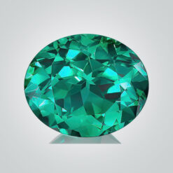 Lab Created Hydrothermal Colombian Emerald, Round