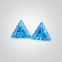 Cubic Zirconia Blue Topaz, Triangle